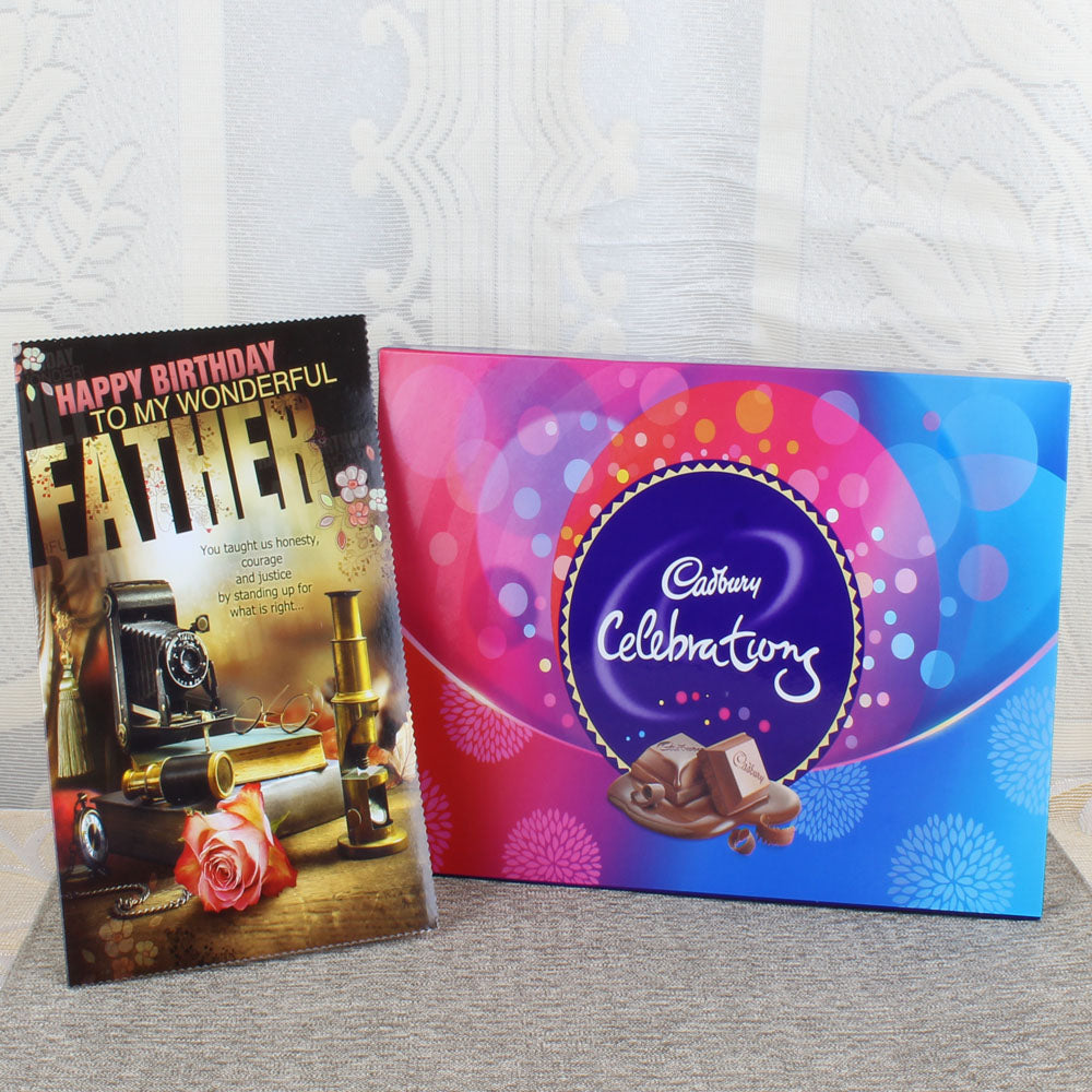 Cadbury Celebration Box and Birthday Card for Father