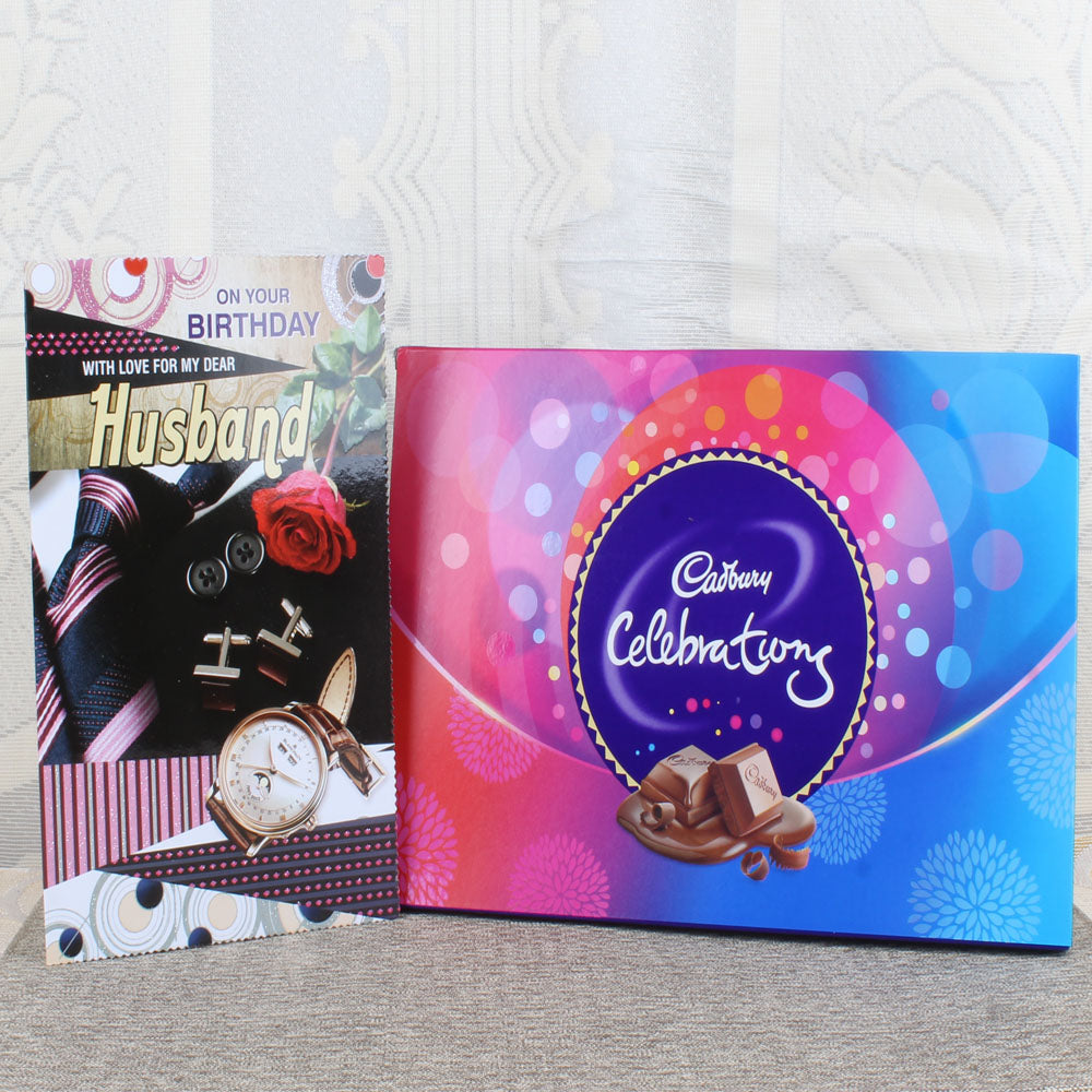 Cadbury Celebration Box and Birthday Card for Husband