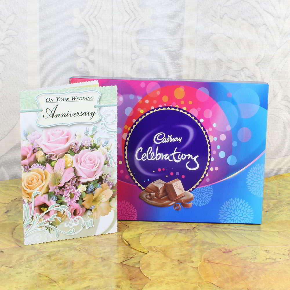 Cadbury Celebration Box with Anniversary Card