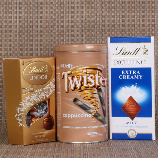 Twister Wafer and Lindt Chocolate Combo