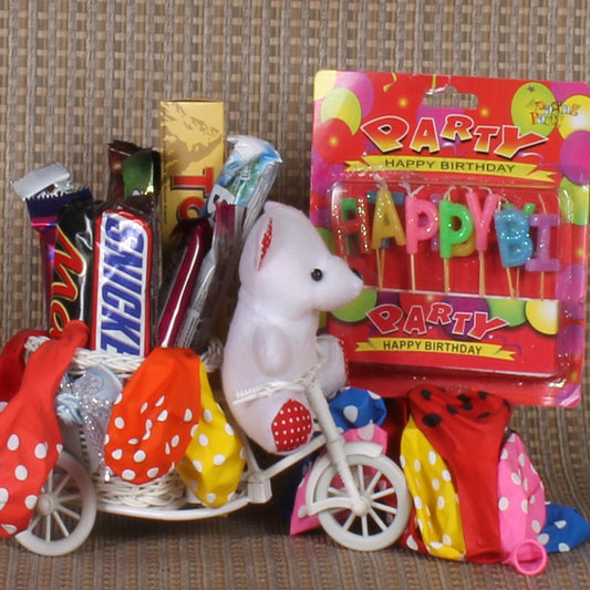 Cute Birthday Bicycle Chocolate Gift