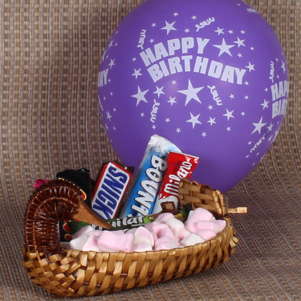 Artistic Birthday Basket