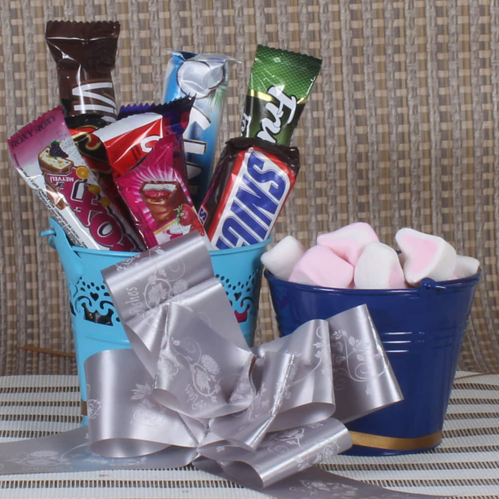 Marshmallow Candies and Imported Chocolates Gift