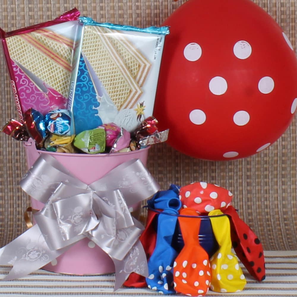 Chocolates and Big Balloon Gift