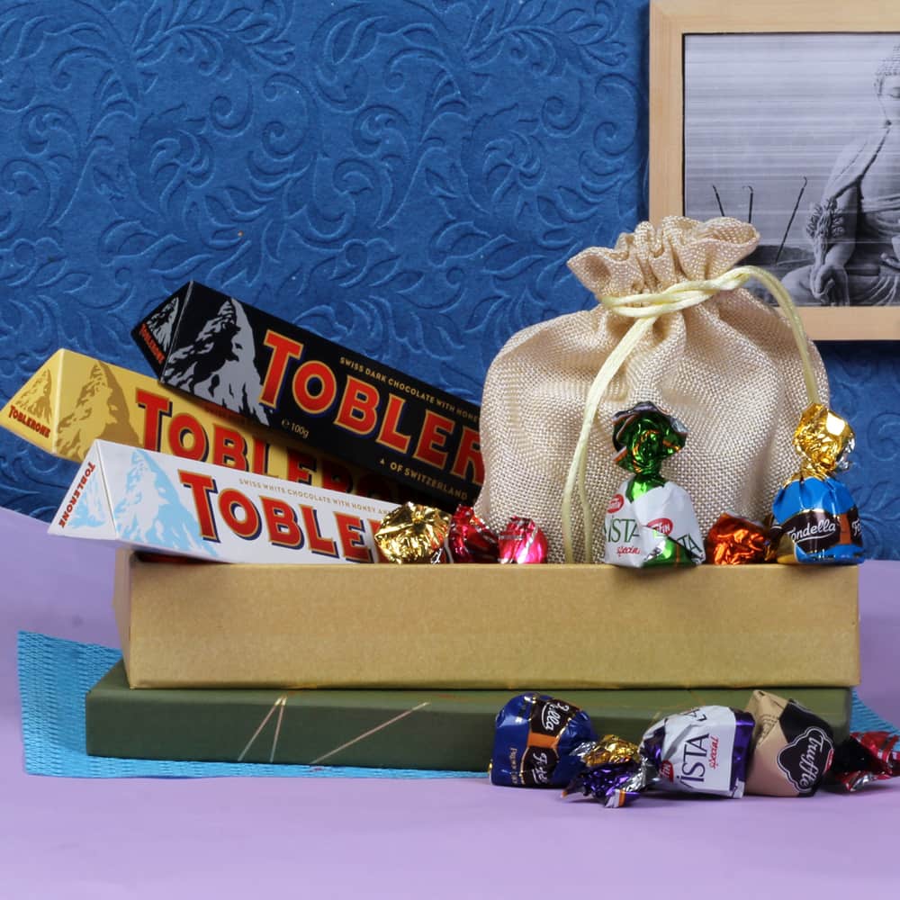 Toblerone Chocolate and Mix Truffle Chocolates Gift