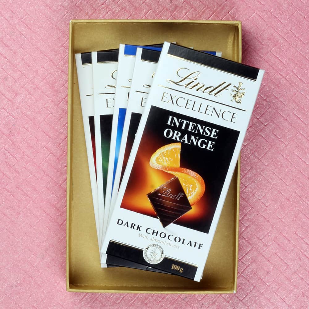 Lindt Excellence Five Chocolates Bar in Box