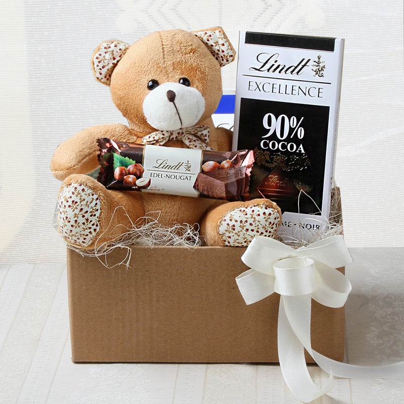 Lindt Chocolates with Teddy Bear Gift Box