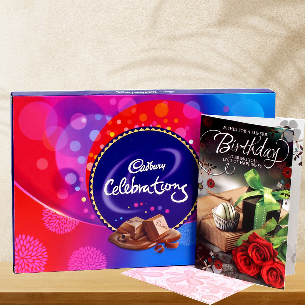 Cadbury Celebration Box and Birthday Card