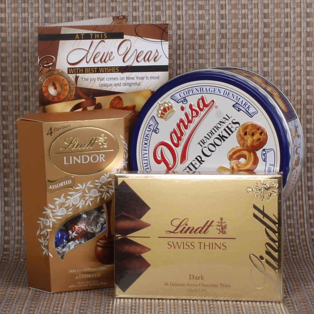 Imported Chocolates and Cookies for New Year Gift