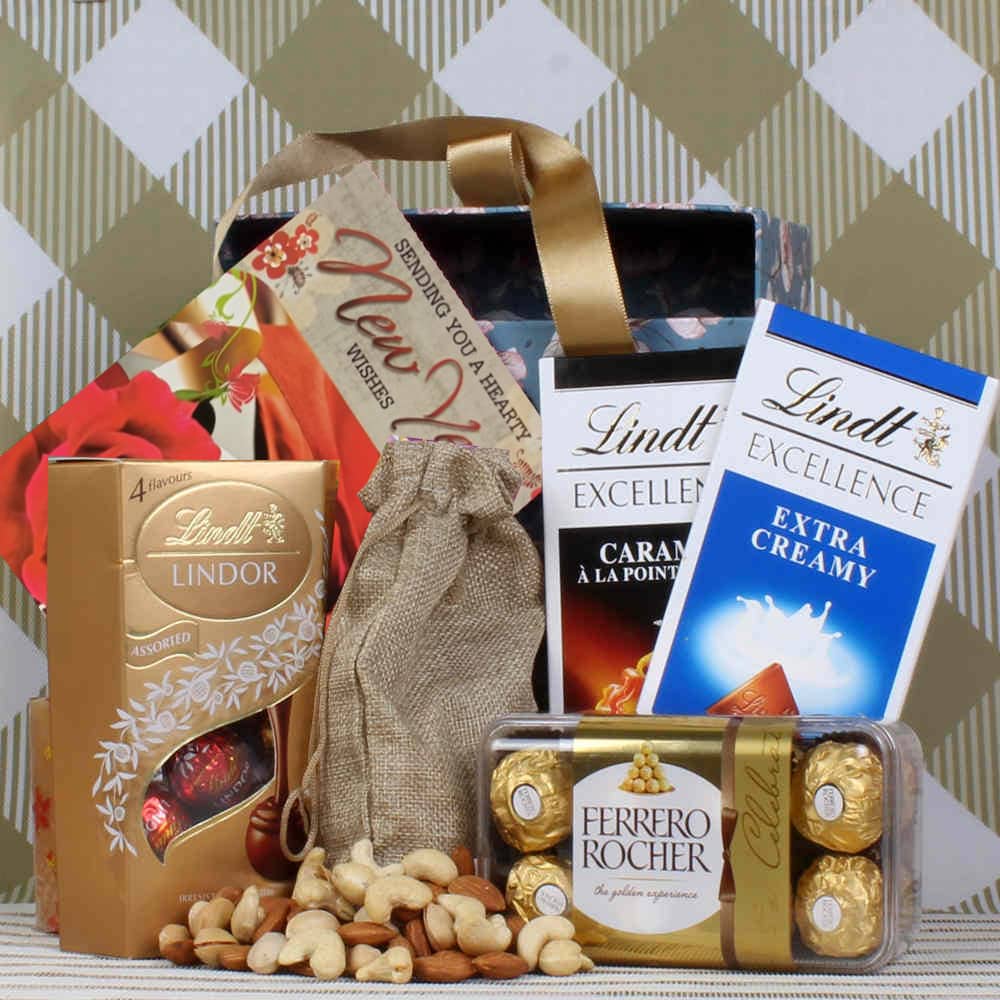 Lindt Rocher and Dry fruit Gift for New Year