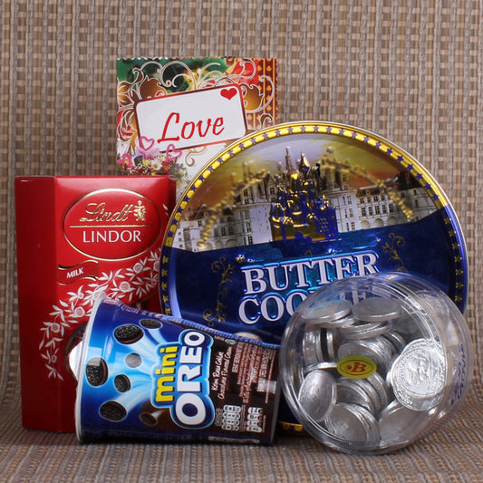 Exclusive Cookies and Chocolate Valentines Hamper