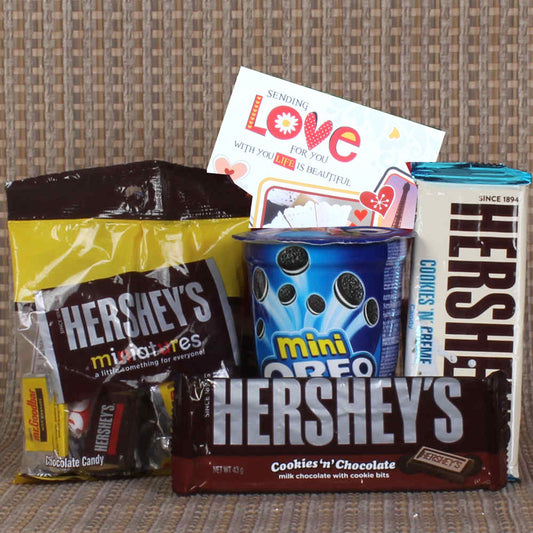 Valentines Special Combo of Oreo and Hershey's