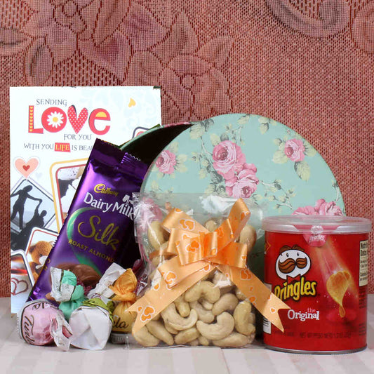 Chocolate and Dryfruit Love Gift