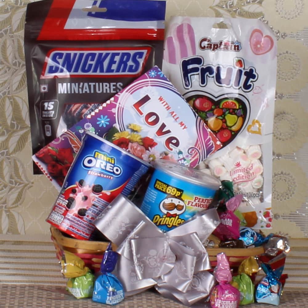 Valentines Basket for Chocolate Love
