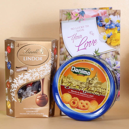 Cookies with Assorted Lindt Lindor Love Hamper