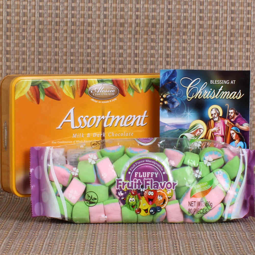 Christmas Gift of Assortment Chocolate with Marshmallow