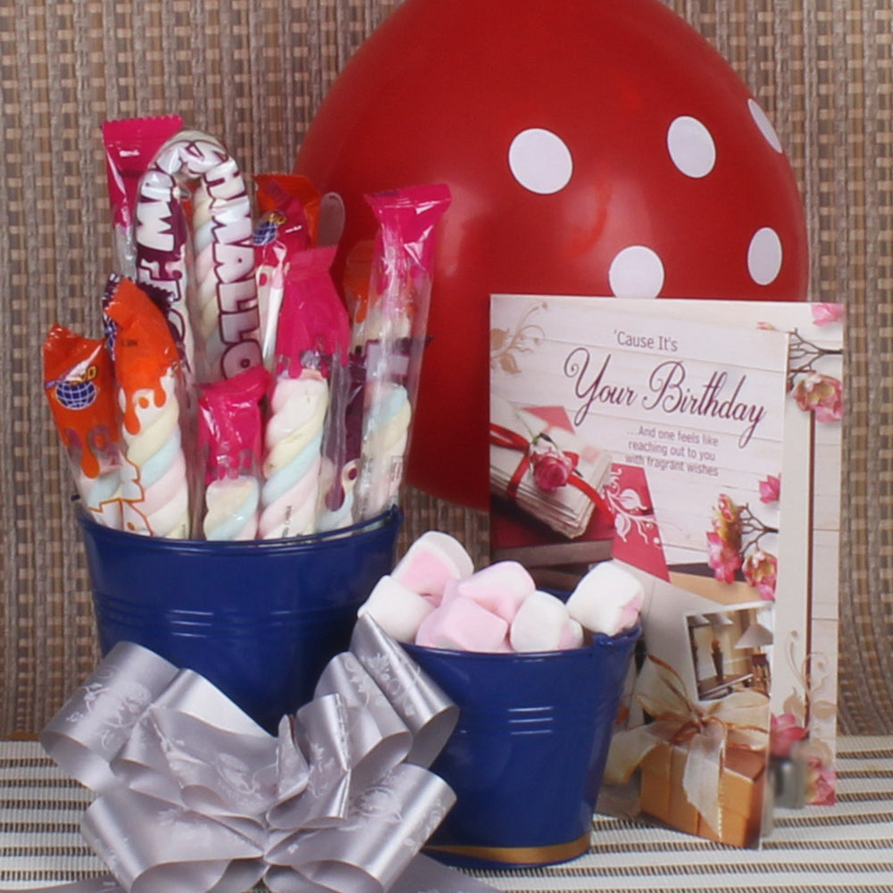 Birthday Buckets of Marshmallow